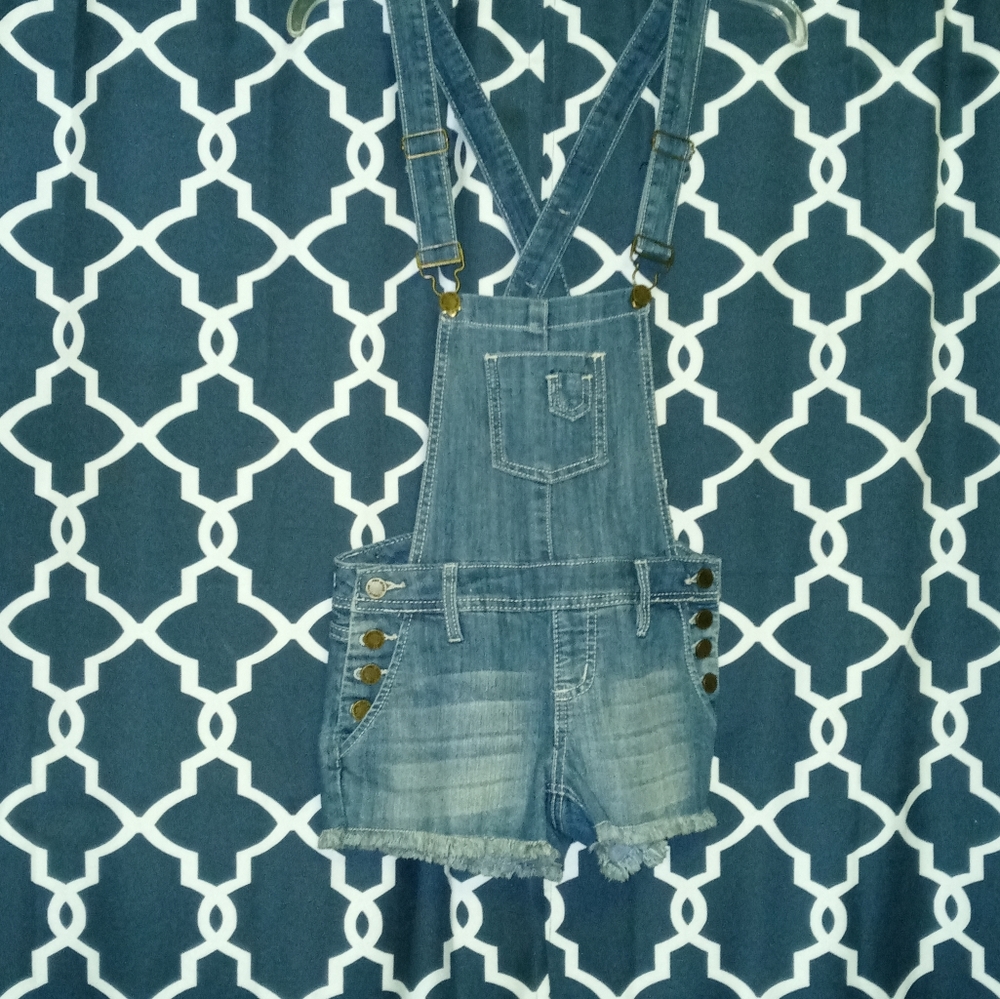 1990s vintage YMI overall shorts
